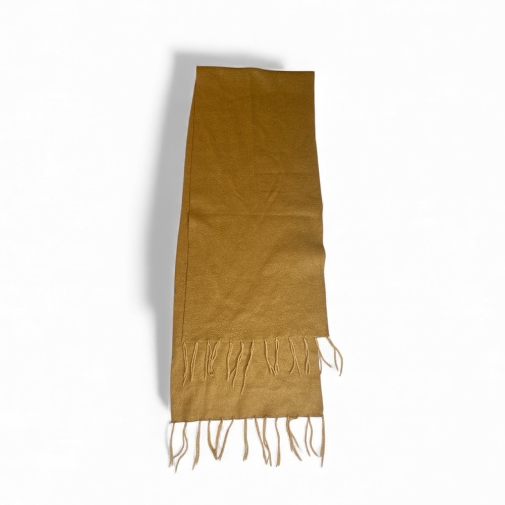 Tan Scarf with Fringe - Picture 2 of 4